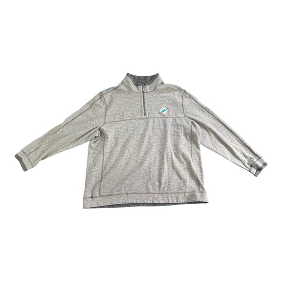 Tommy Bahama NFL Miami Dolphins Quarter Zip Jacket Men’s Size 3XL Green Orange - Picture 1 of 10